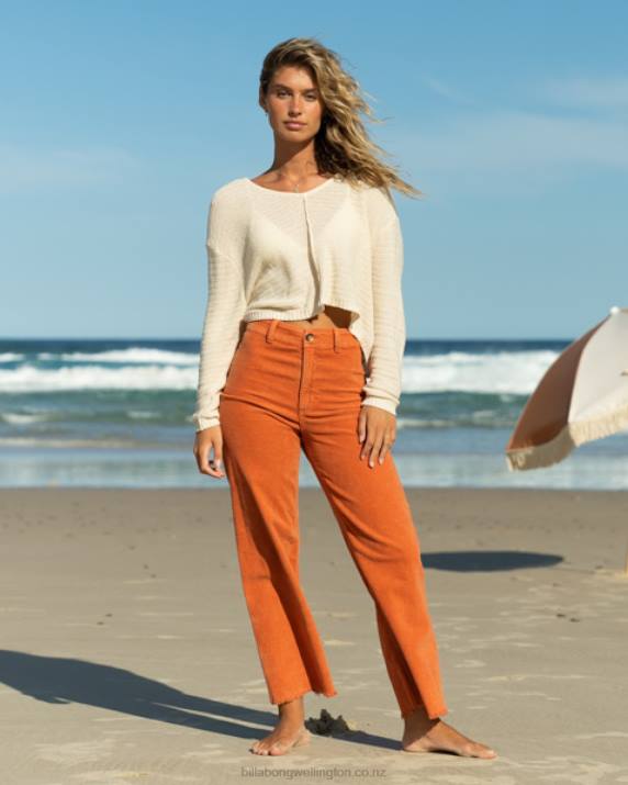 Women Brick Billabong Free Fall Wide-Leg Pants 80P81966