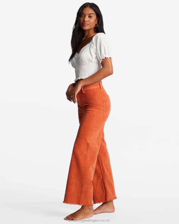 Women Brick Billabong Free Fall Wide-Leg Pants 80P81966