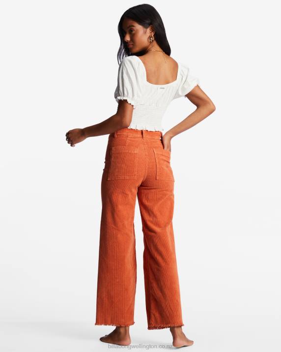 Women Brick Billabong Free Fall Wide-Leg Pants 80P81966