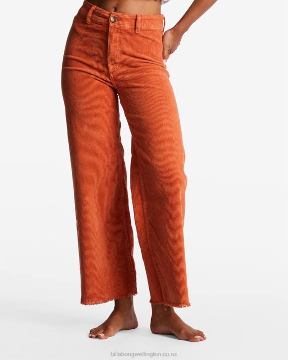 Women Brick Billabong Free Fall Wide-Leg Pants 80P81966