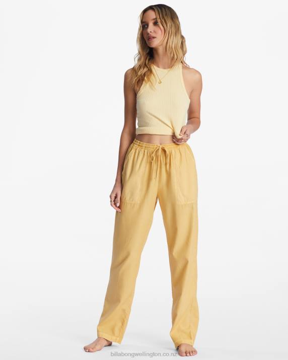 Women Gold Coast Billabong Beachy Keen Woven Pant 80P82196