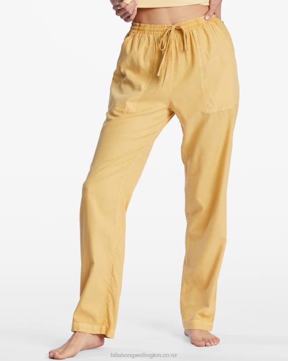 Women Gold Coast Billabong Beachy Keen Woven Pant 80P82196
