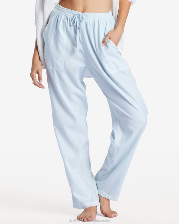 Women Light Chambray Billabong Beachy Keen Woven Pant 80P81836