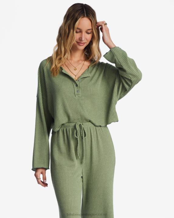 Women Luv Army Billabong So Easy Cozy Lounge Pants 80P82115