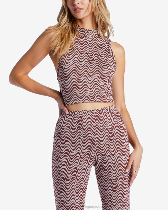 Women Mocha Billabong Better Together Ankle Length Pants 80P82074