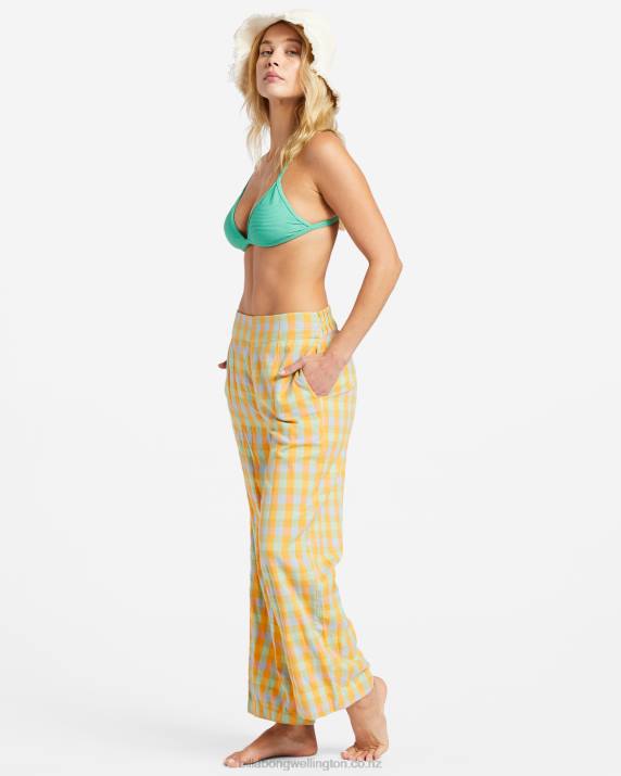 Women Multi Billabong Into You High Waist Pants 80P82164