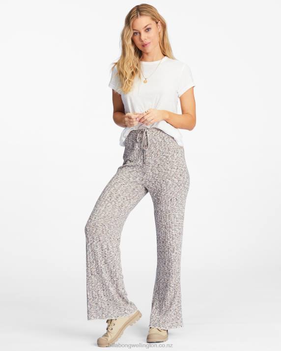 Women Multi Billabong So Easy High-Waisted Wide-Leg Knit Pants 80P82215