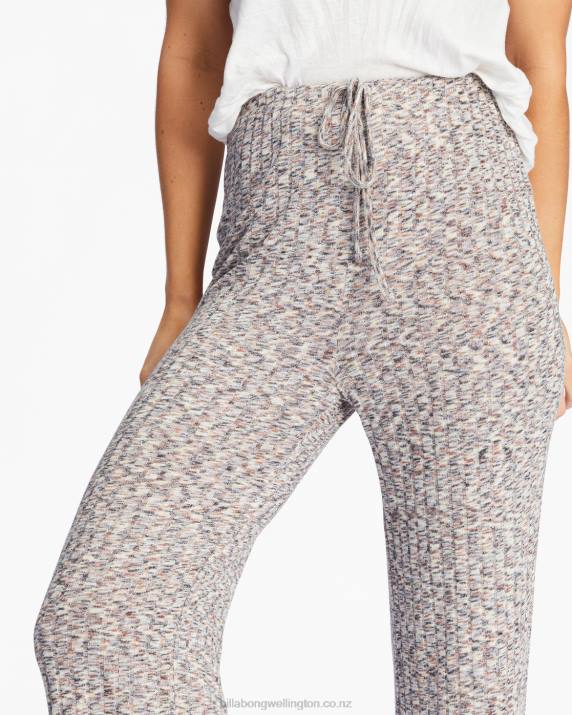 Women Multi Billabong So Easy High-Waisted Wide-Leg Knit Pants 80P82215