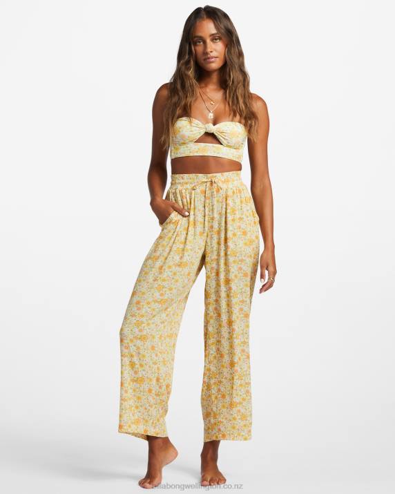 Women Multi Billabong Sun Rays Crinkle Pants 80P81837