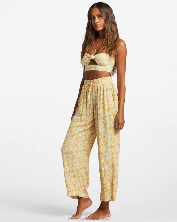 Women Multi Billabong Sun Rays Crinkle Pants 80P81837