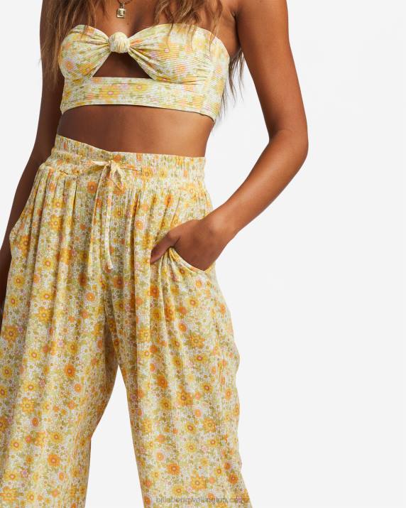 Women Multi Billabong Sun Rays Crinkle Pants 80P81837
