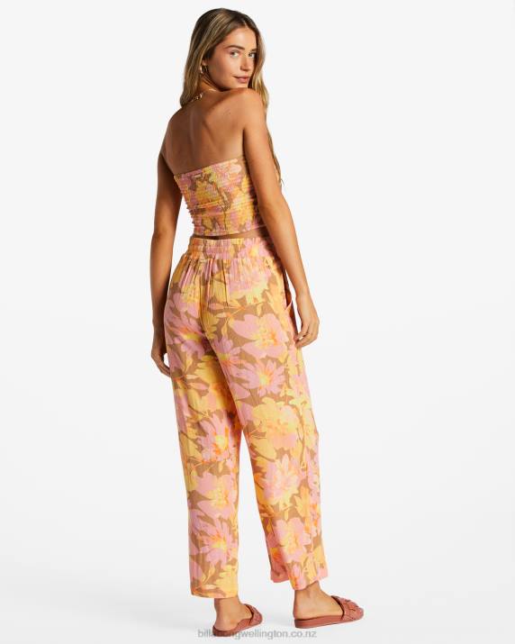 Women Multi Billabong Sun Rays Crinkle Pants 80P82024