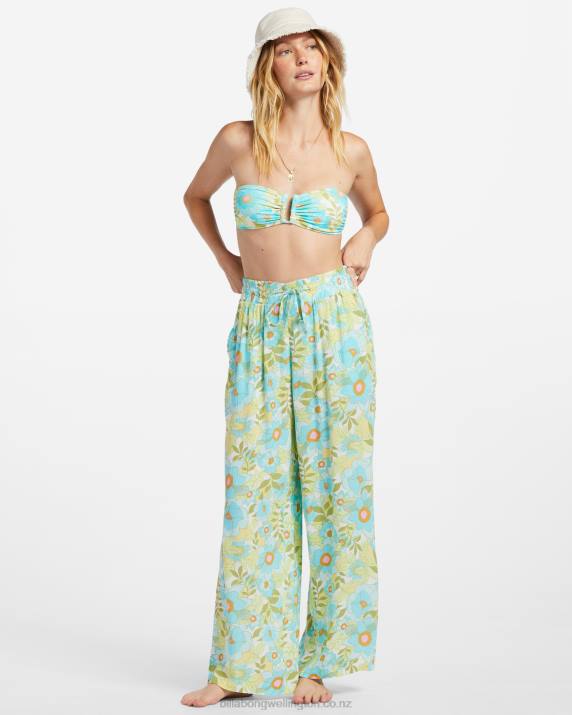 Women Ocean Eyes Billabong Sun Rays Crinkle Pants 80P81850