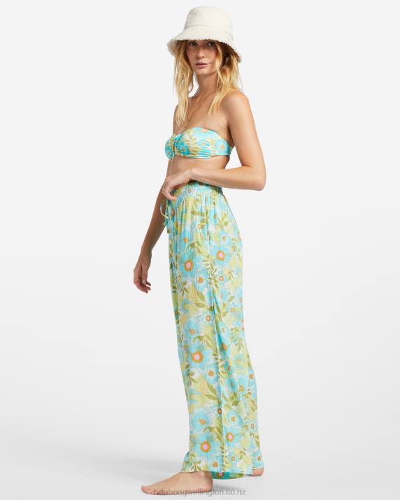 Women Ocean Eyes Billabong Sun Rays Crinkle Pants 80P81850