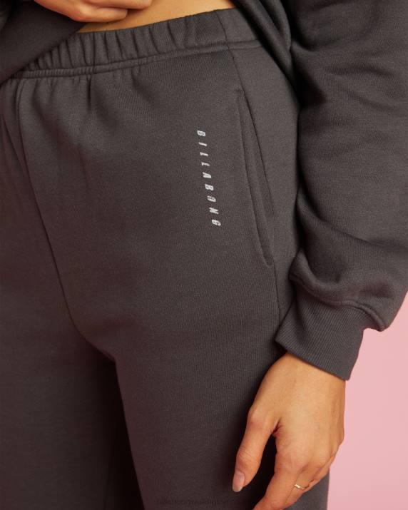 Women Off Black Billabong Endless Vibe High-Waisted Sweatpants 80P82219