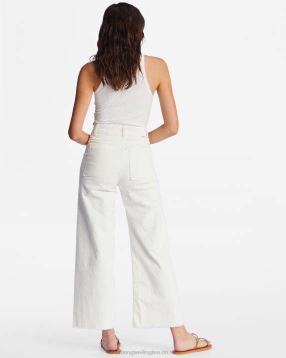 Women Salt Crystal Billabong Free Fall Wide-Leg Pants 80P82018