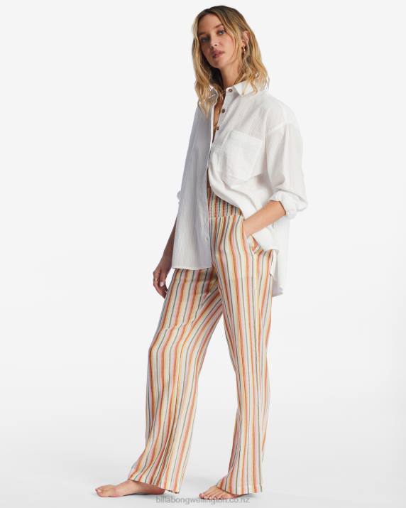 Women Salt Crystal Billabong New Waves 2 Elastic Waist Pants 80P82127