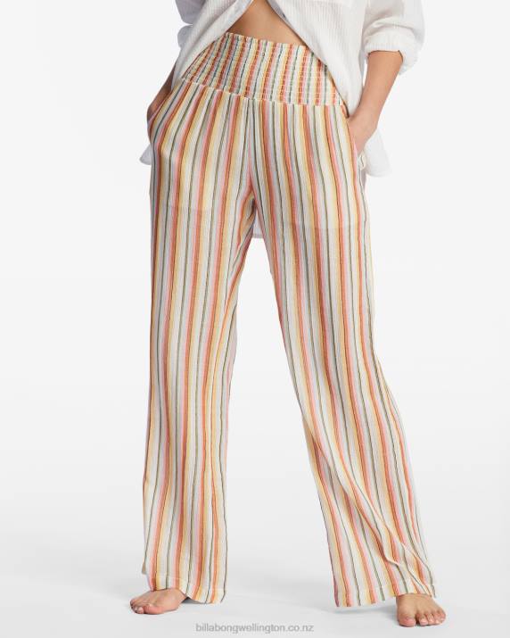 Women Salt Crystal Billabong New Waves 2 Elastic Waist Pants 80P82127