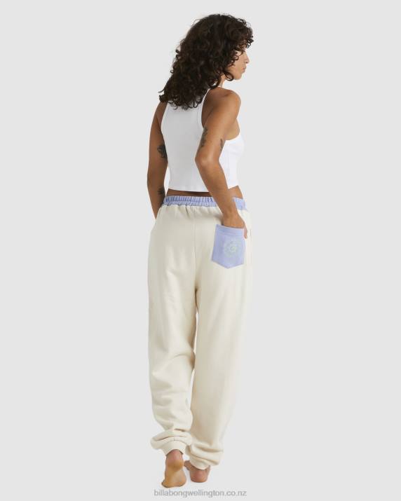 Women White Sand Billabong Later Days Joggers 80P82000