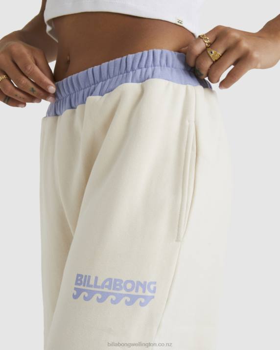 Women White Sand Billabong Later Days Joggers 80P82000