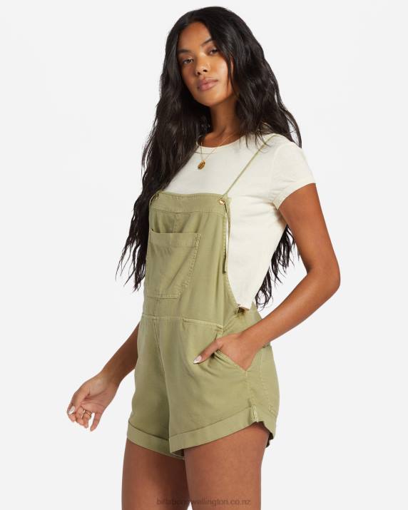 Women Avocado Billabong Wild Pursuit Romper 80P81351