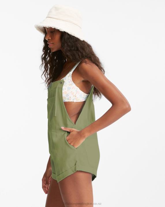 Women Avocado Billabong Wild Pursuit Romper 80P81351