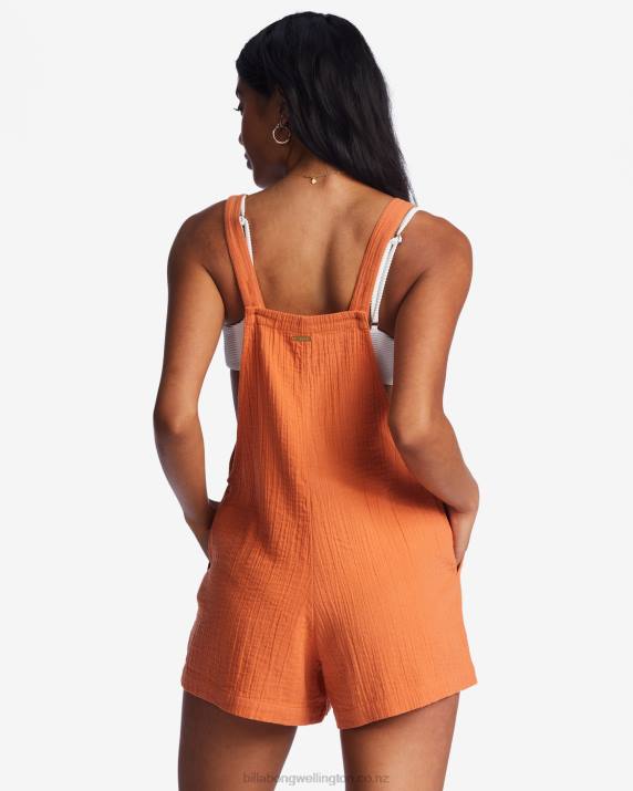 Women Brick Billabong Beach Crush Romper 80P82097
