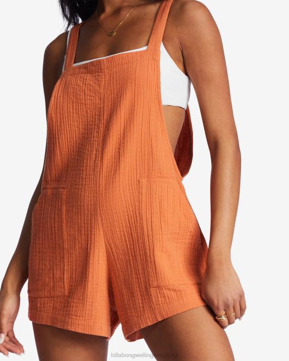 Women Brick Billabong Beach Crush Romper 80P82097