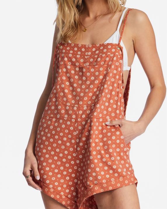 Women Brick Billabong Wild Pursuit Romper 80P81697