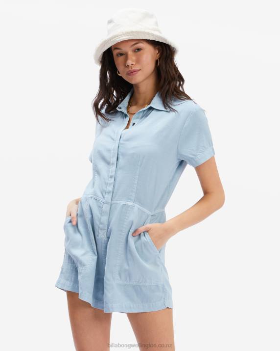 Women Chambray Billabong Gigi Romper 80P82351