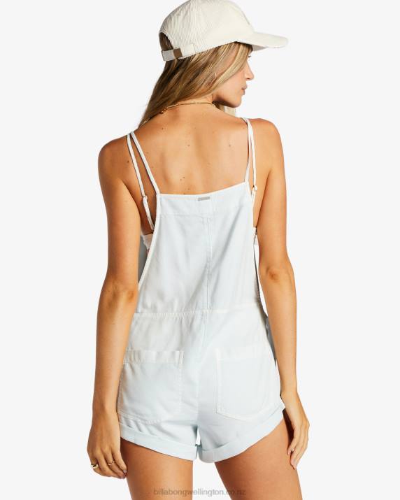 Women Light Chambray Billabong Wild Pursuit Romper 80P81323