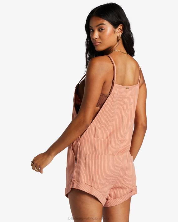 Women Rose Dawn Billabong Wild Pursuit Romper 80P81364