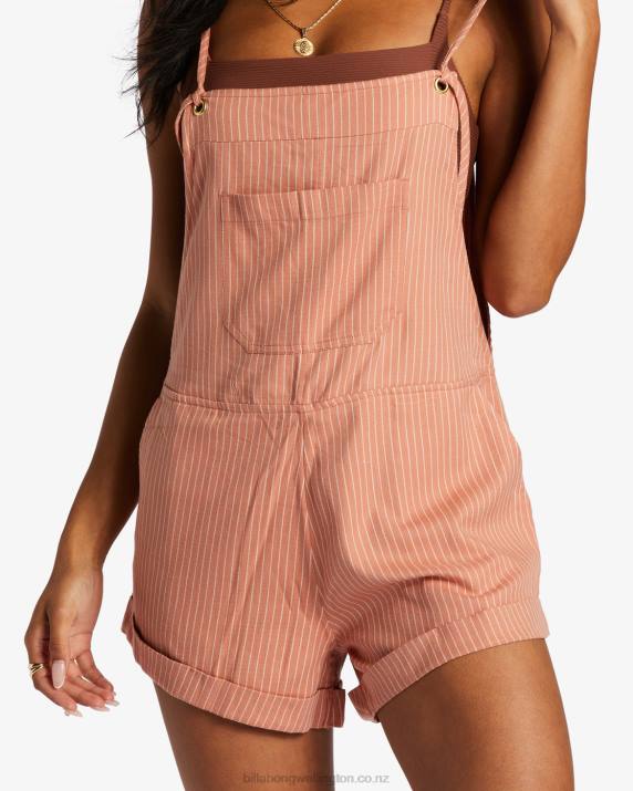 Women Rose Dawn Billabong Wild Pursuit Romper 80P81364