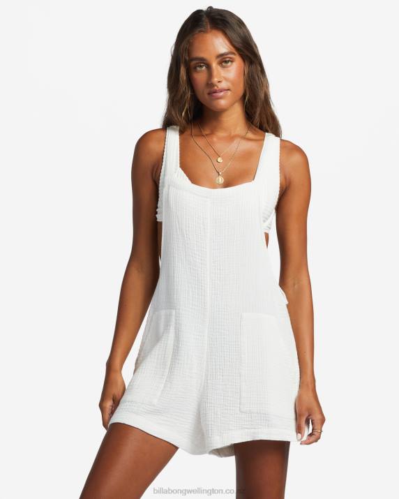 Women Salt Crystal Billabong Beach Crush Romper 80P81893