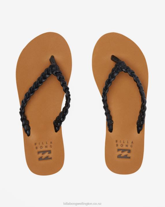 Women Black Billabong Onshore Sandals 80P82492
