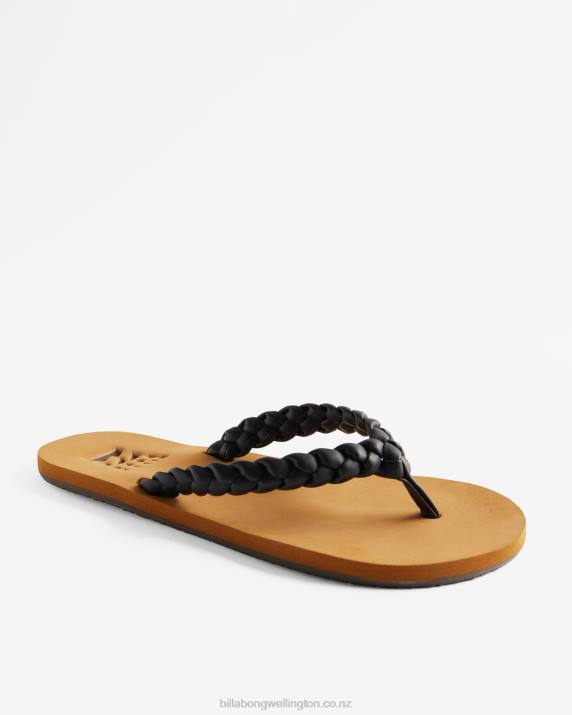 Women Black Billabong Onshore Sandals 80P82492