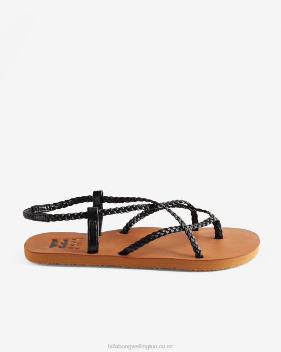 Women Off Black Billabong Crossing By Braided Sandals 80P82489