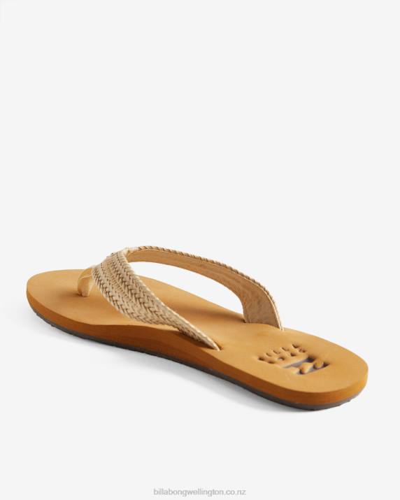 Women White Cap Billabong Kai Braided Sandals 80P82493