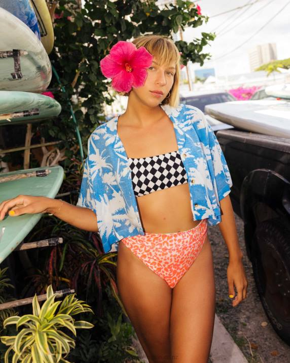 Women Blue Hawaii Billabong Sun Is Shining Cropped Shirt 80P81964