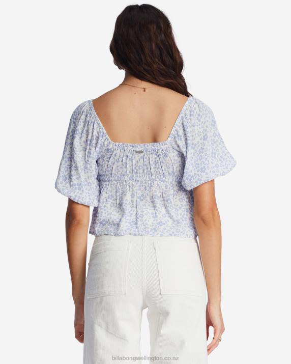 Women Good Tides Billabong You Wish Cropped Shirt 80P82142