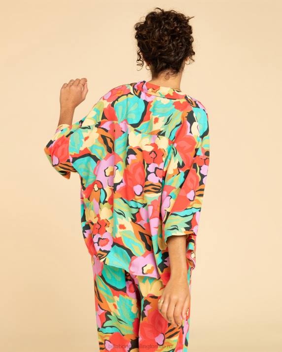 Women Multi Billabong All Good Button Down Shirt 80P81947