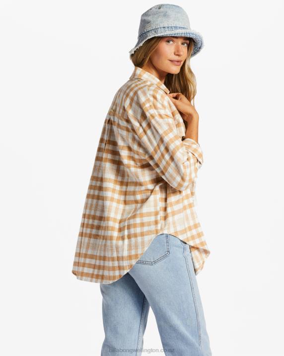 Women Truffle Billabong So Stoked Long Sleeve Shirt 80P82076