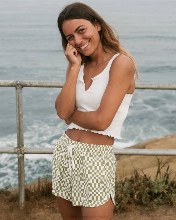 Women Avocado Billabong Road Trippin Shorts 80P81784