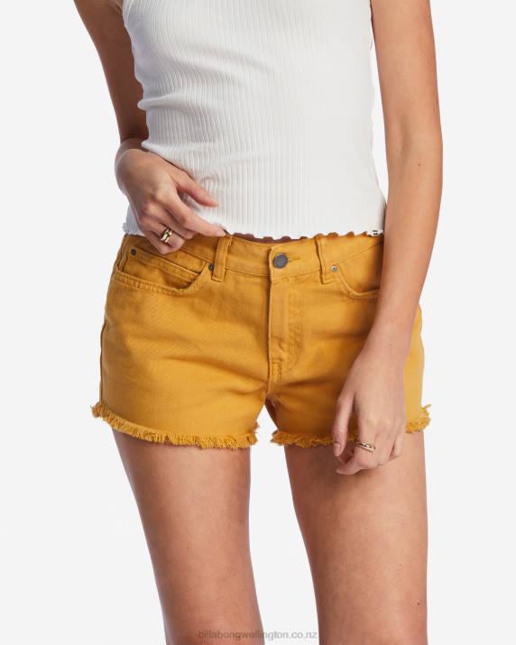 Women Goldie Billabong Drift Away Frayed Shorts 80P82189