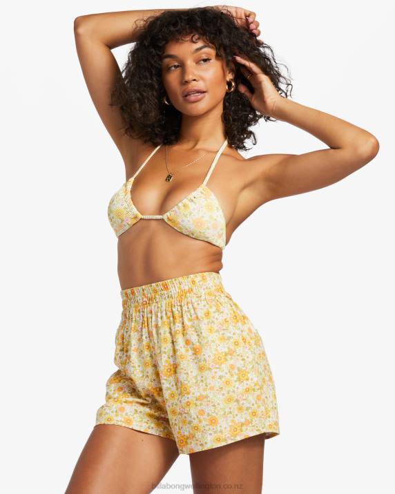 Women Multi Billabong Love To Lounge Elastic Waist Shorts 80P81811