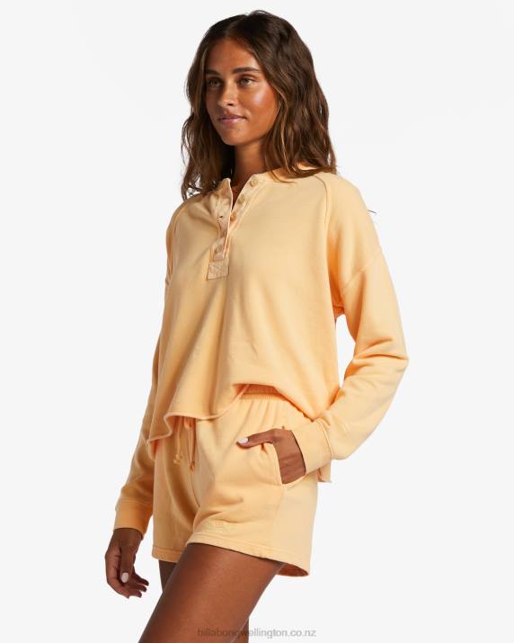 Women Peach Punch Billabong Surf Classic Sweat Shorts 80P81930