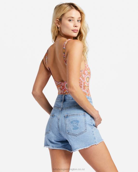Women Smiley WashBillabong x Smiley Smile At Ya Denim Shorts 80P82133