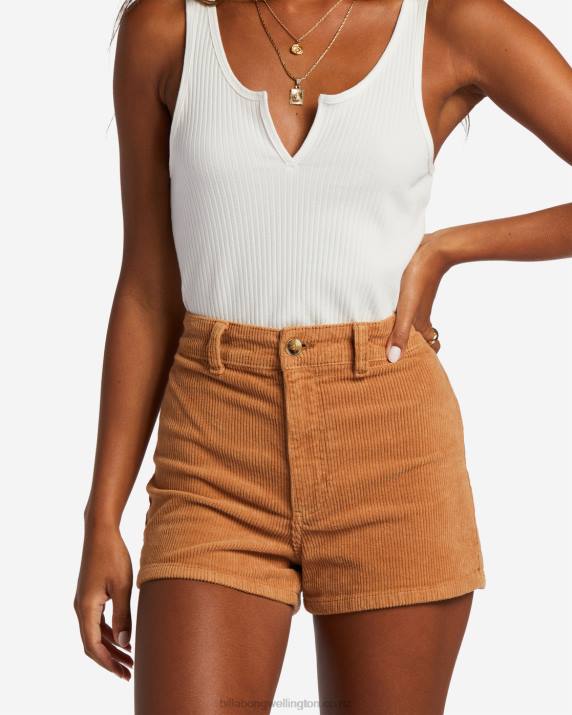 Women Summer Spice Billabong Free Fall Corduroy Shorts 80P81759