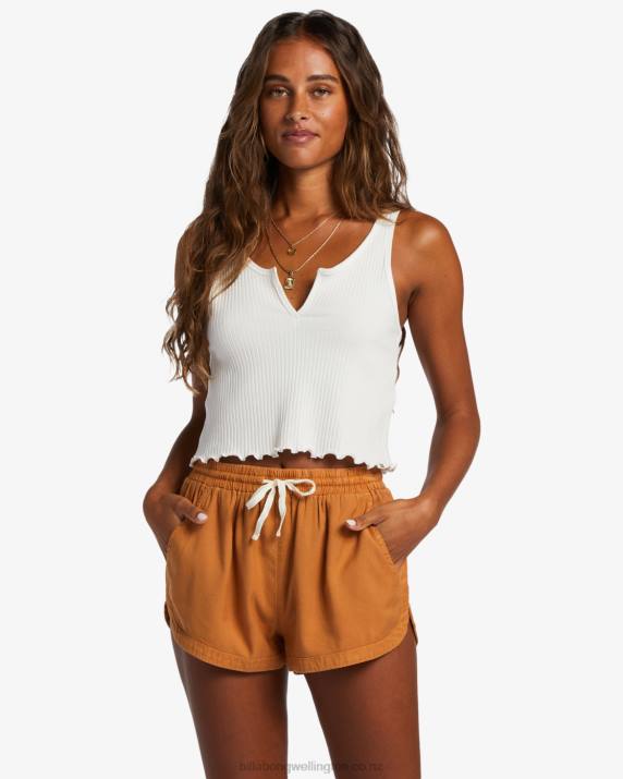 Women Summer Spice Billabong Road Trippin Elastic Waist Shorts 80P81833