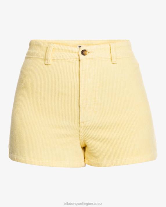 Women Sunbeam Billabong Free Fall Corduroy Shorts 80P81760